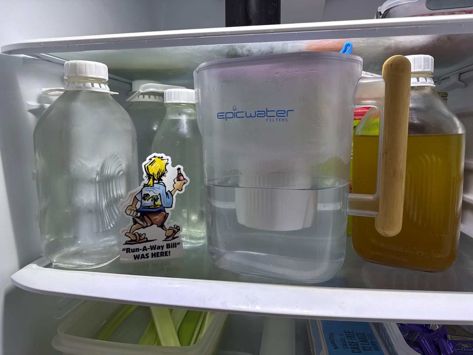 Epic Water Filters Pure Filter Pitchers for Drinking Water, 10 Cup 150 Gallon Filter, Tritan BPA Free, Removes Fluoride, Chlorine, Lead, Forever Chemicals (White & Bamboo) customer photo 2