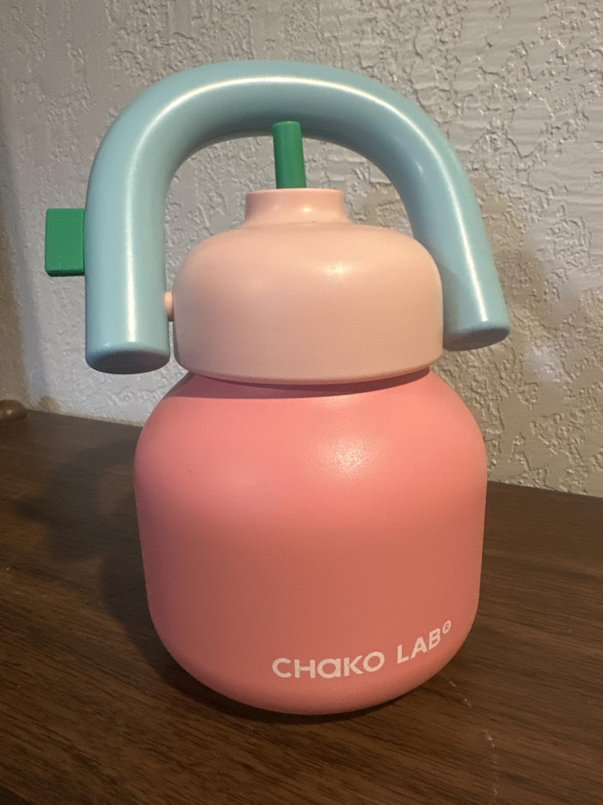 CHAKO LAB Water Bottle with Straw and Carry Handle 33oz, Vacuum Insulated, Leak-proof Reusable Flask, Keeps Cold 36h customer photo 1