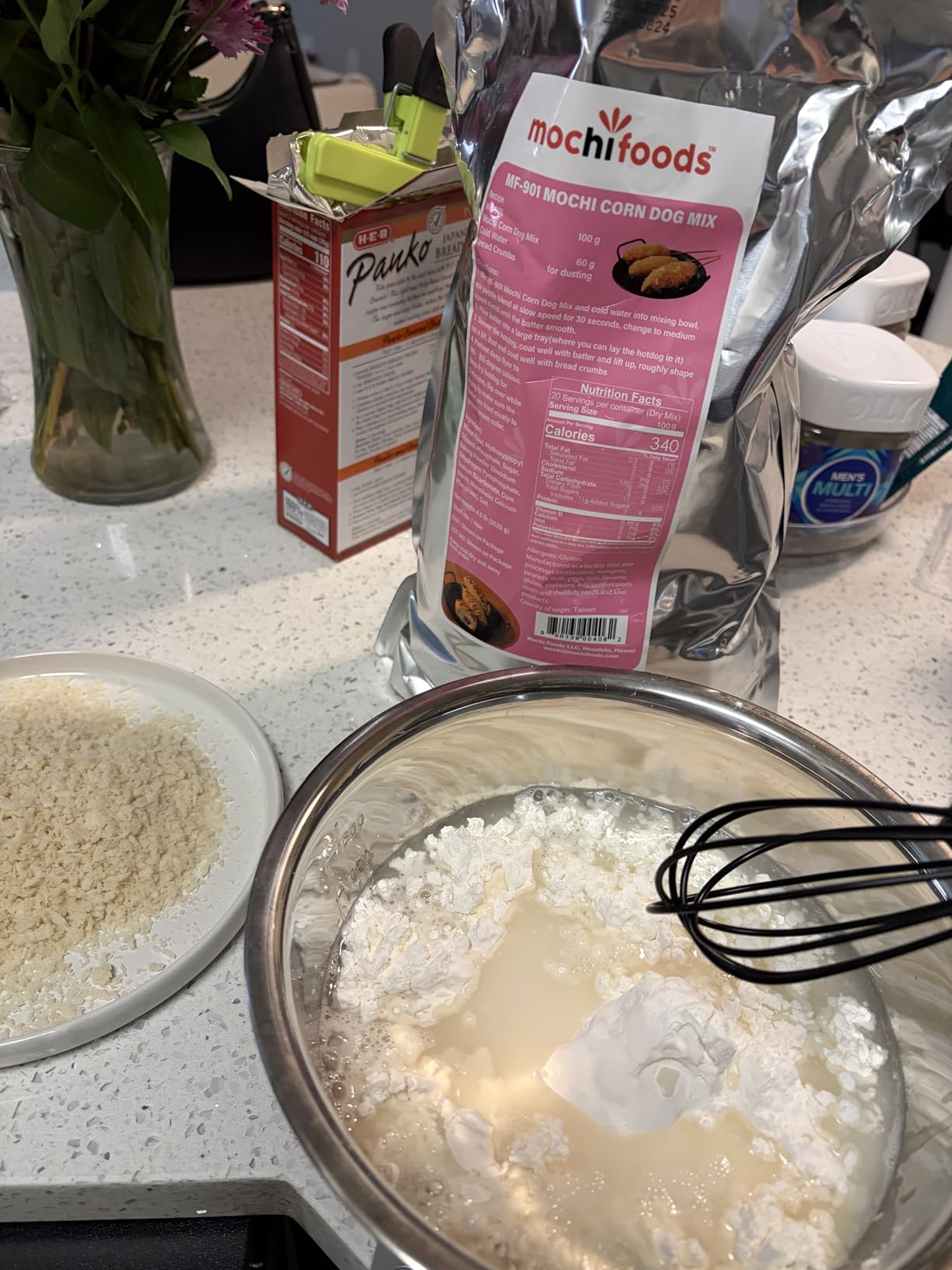 Original Mochi Corn Dog Mix - 4.5lbs - Crispy Chewy Fried Dough, Add Water, Cheese, Potatoes customer photo 1