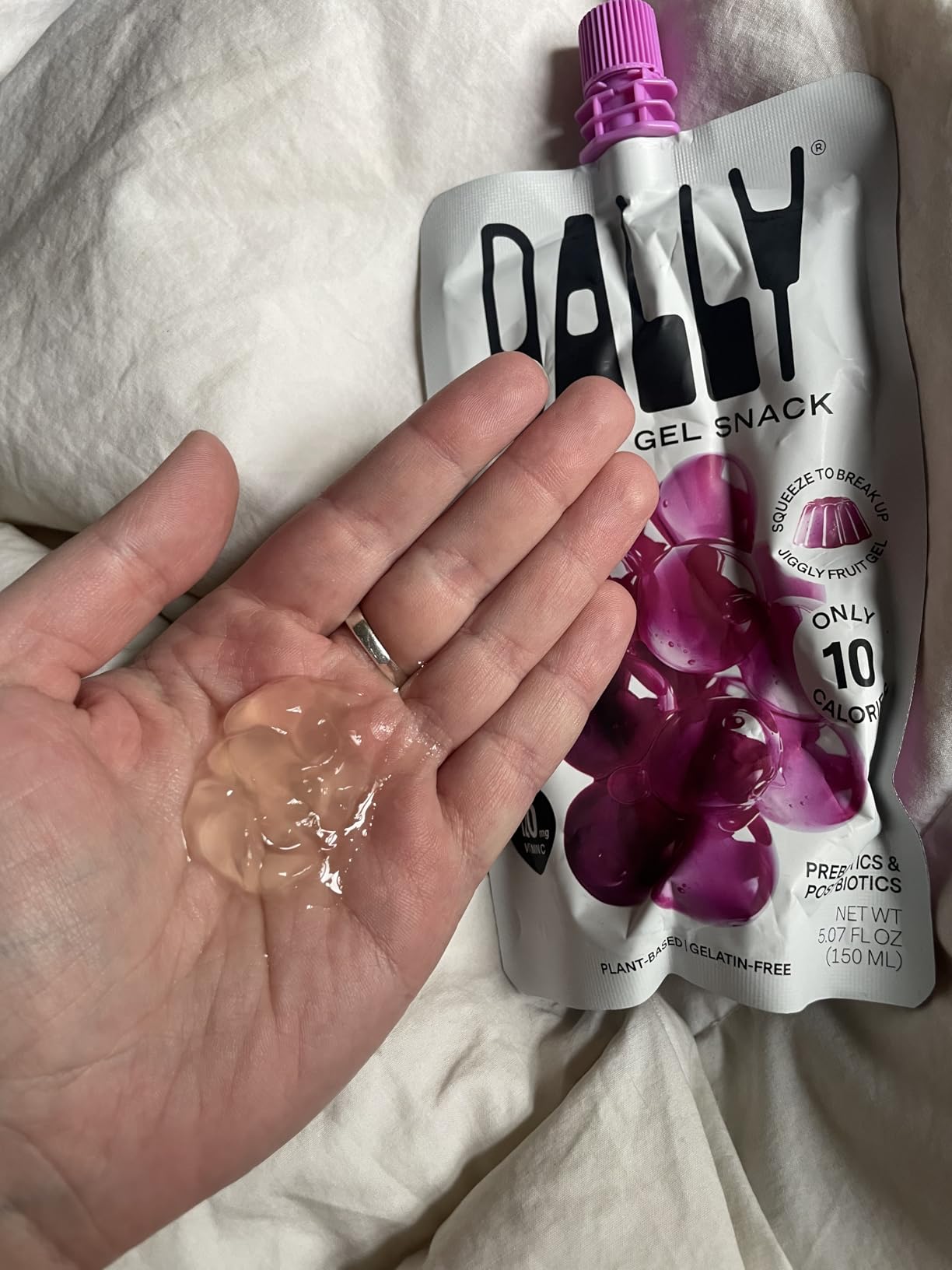 Dally Variety Konjac Jelly, Mango Peach Apple, 10 Pouches, Fruit Snack | Sugar free, keto and gluten free; prebiotics, postbiotics and vitamin C for skin and immune health customer photo 1