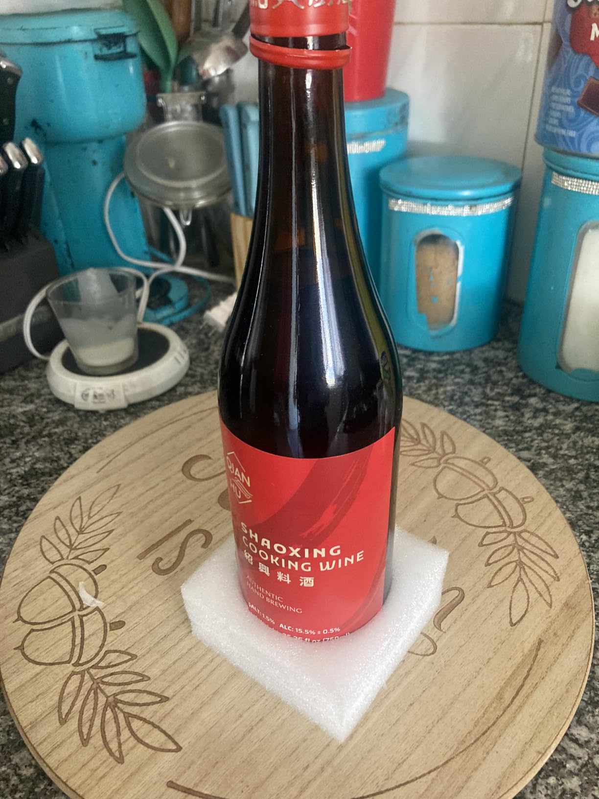 Qian Hu Shaoxing Wine, Chinese Cooking Wine, 25.36 Fl Oz (750 mL) | Authentic Traditional Shaoxing Flavor, Naturally Fermented Brew, Ideal for Asian and Chinese Cooking Recipes customer photo 2