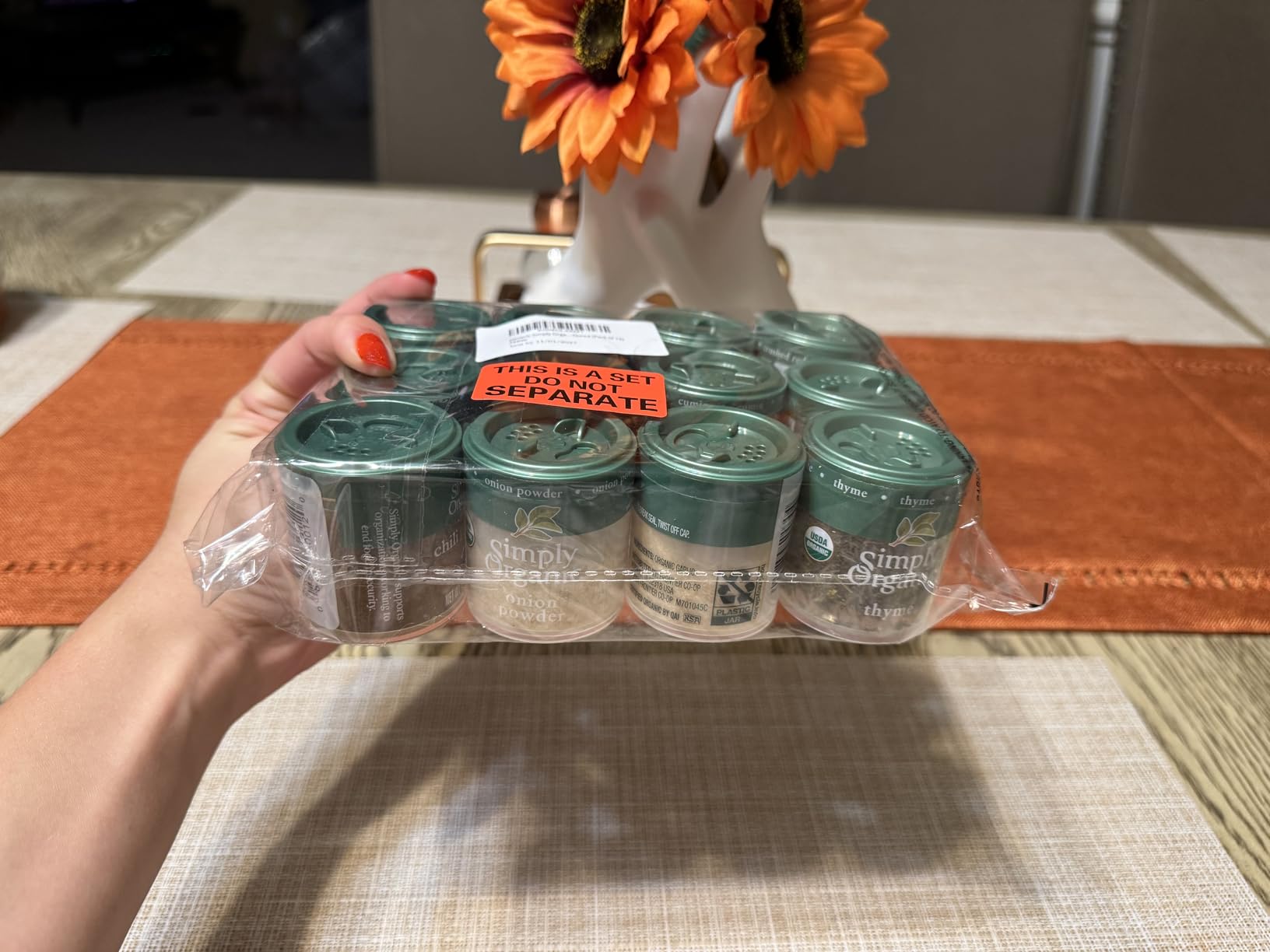 Organic Starter Spice Gift Set - 12 Mini Spice Bottles, 0.33 oz Each customer photo 2