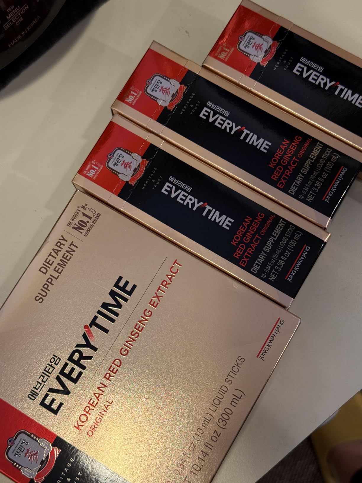 JUNG KWAN JANG Everytime Korean Red Ginseng Extract Original 30 Sticks | Korean Red Ginseng 3,000mg, Energy Boost, Immune Support, Caffeine Free, Sugar Free, Vegan, Fast Absorption, 30 Liquid Sticks customer photo 2