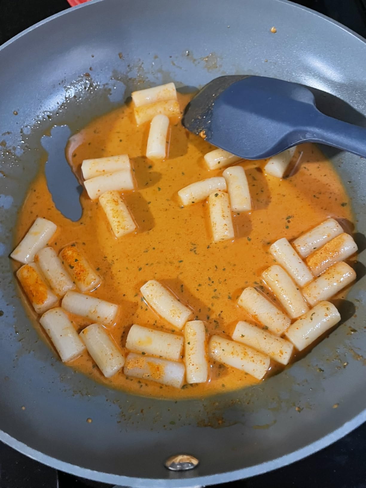 Korean Food Tteokbokki, Spicy Carbonara, Rice Cake & Sauce Kit, 3 Pack Set | Complete Korean rice cake kit with spicy carbonara sauce, ready in minutes customer photo 1