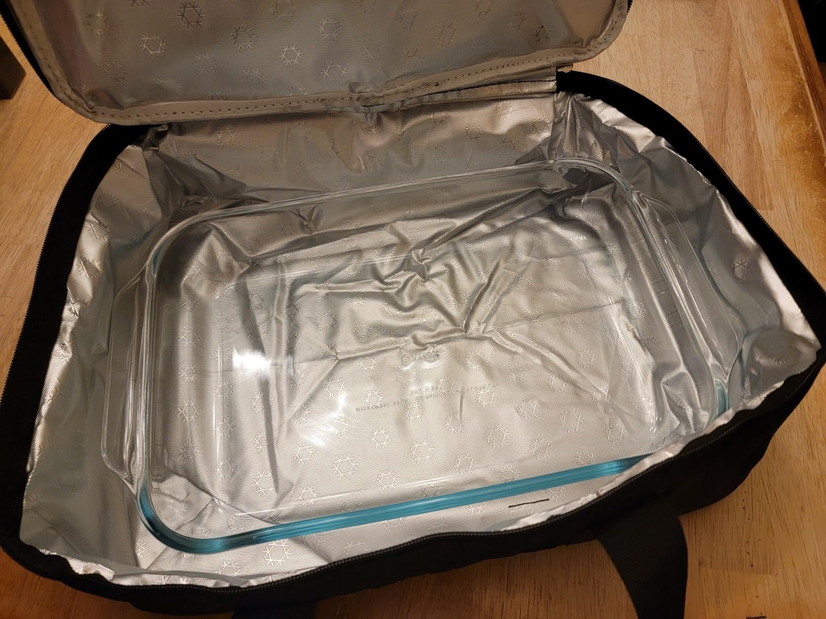 GYEUKHAM Insulated Casserole Carrier Bag - Large Portable Hot and Cold Food Storage Tote with Handles Thermal Bag for Parties, Picnics, Camping, Travel, Fits 9