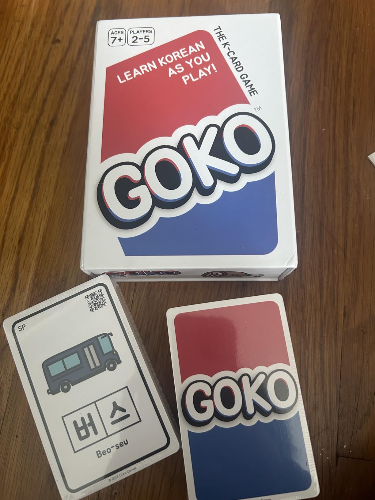 Goko Games Learn Korean As You Play | Gifts for K-Pop and K-Drama Fans | Beginner Friendly | Fun for Kids and Adults | Collect, Trade, and Claim Letter Cards to Make Your Word | 2-5 Players | Ages 7+ customer photo 2