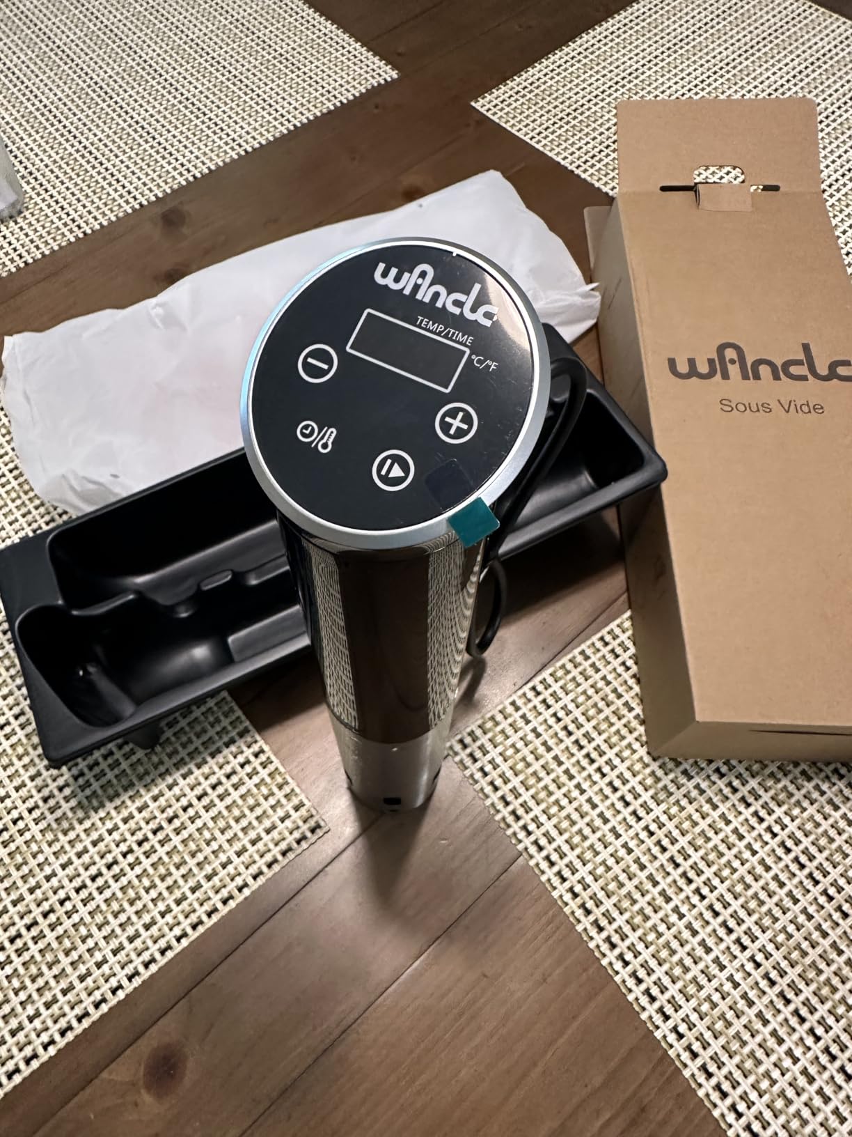 Sous Vide, Wancle 1100W Immersion Circulator, IPX7 Sous Vide Cooker, Small Space-Saving Design, Sous Vide Machines with Accurate Temperature Control, Black, 120V customer photo 2