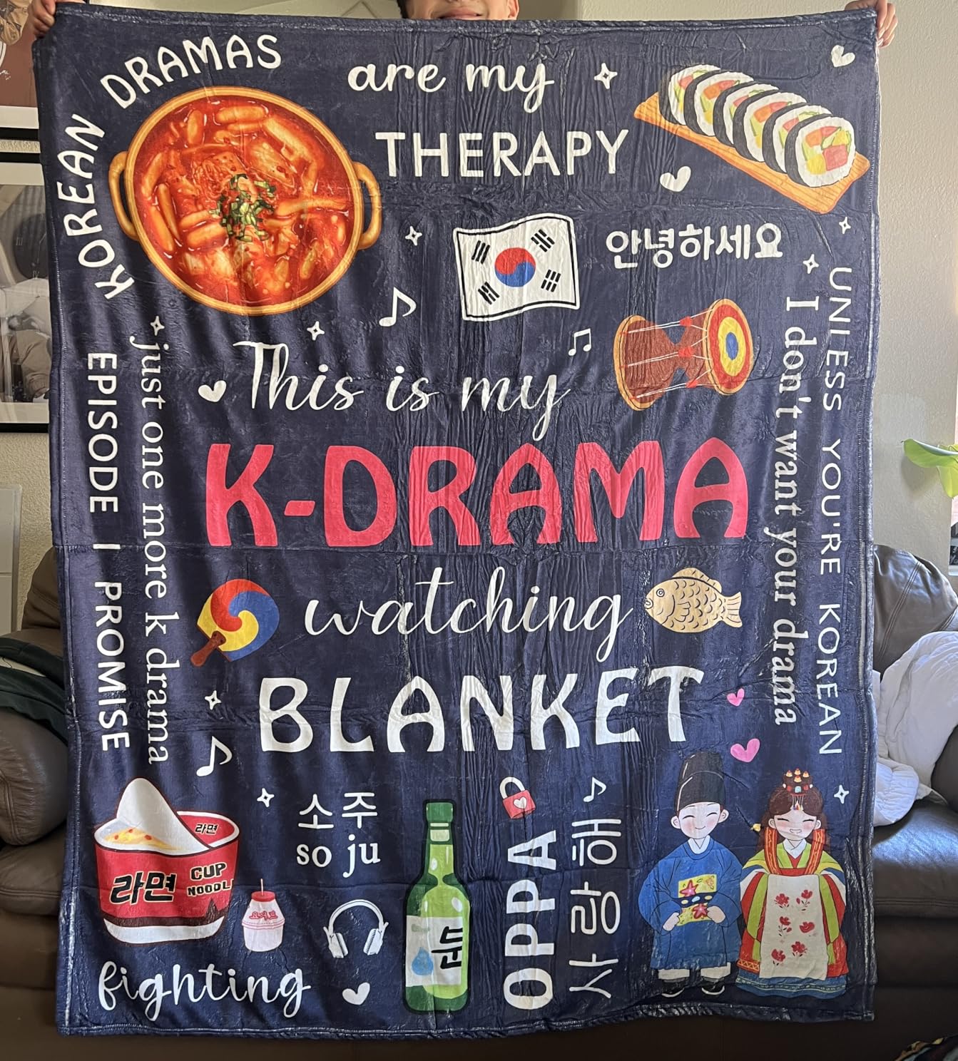 Vuinezo Korean Drama Gifts, Christmas Kdrama Blanket 50
