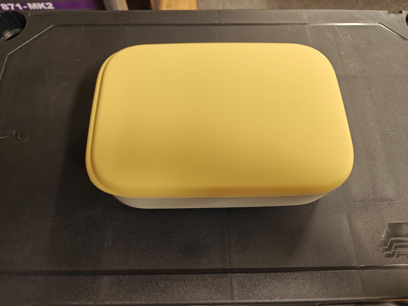 BLUE GINKGO Bento-Style Silicone Lunch Box Set, Purple, Made in Korea | Leak-Resistant. Microwave Safe. Dishwasher Safe. customer photo 1