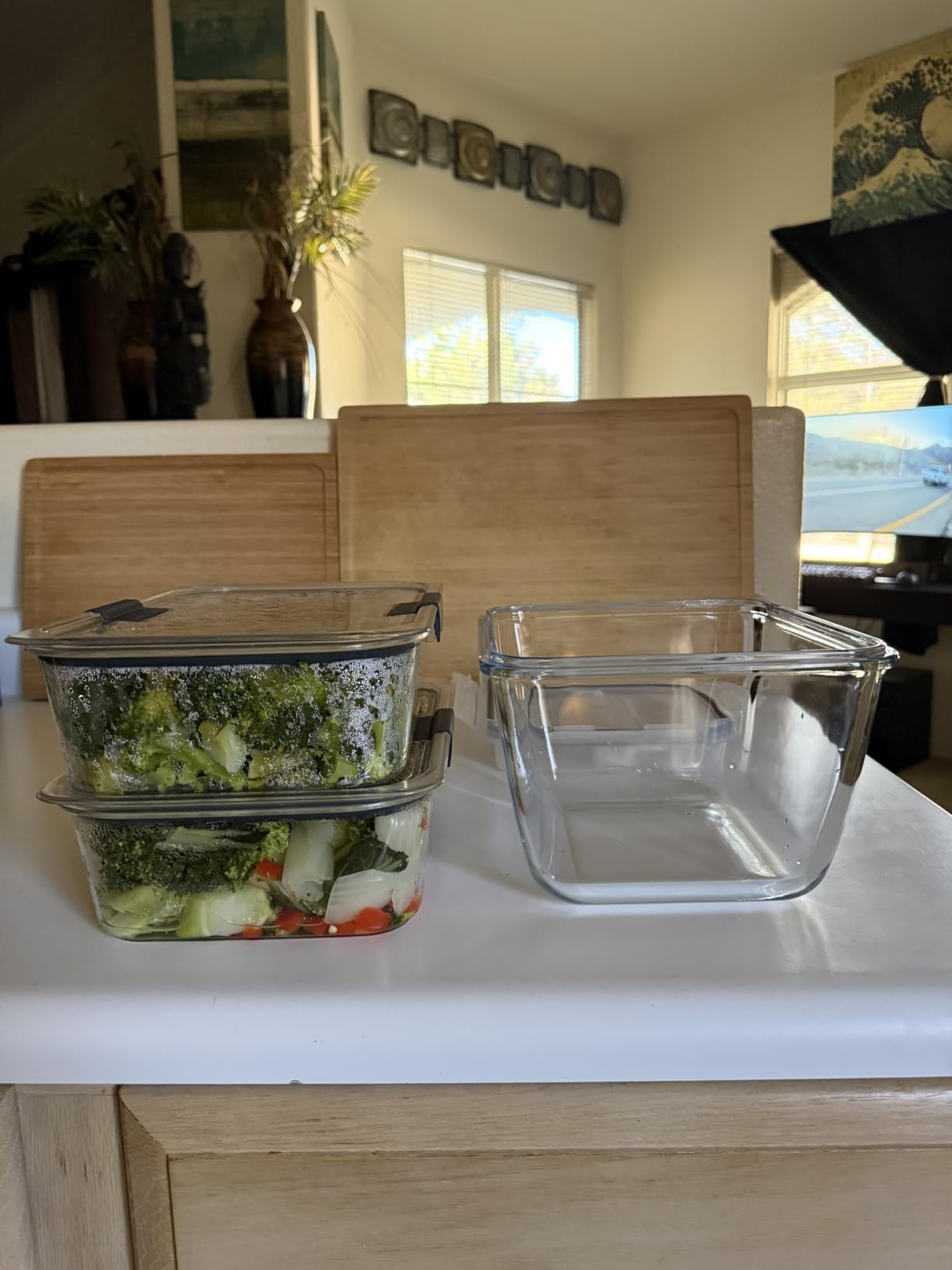 Razab 17 Cups / 132 Oz / 3900ml Large Glass Food Storage Containers with Lids - Leakproof, BPA-Free Large Meal Prep Container Ideal for Roasting Turkey, Store Leftover - Microwave & Oven Safe customer photo 1