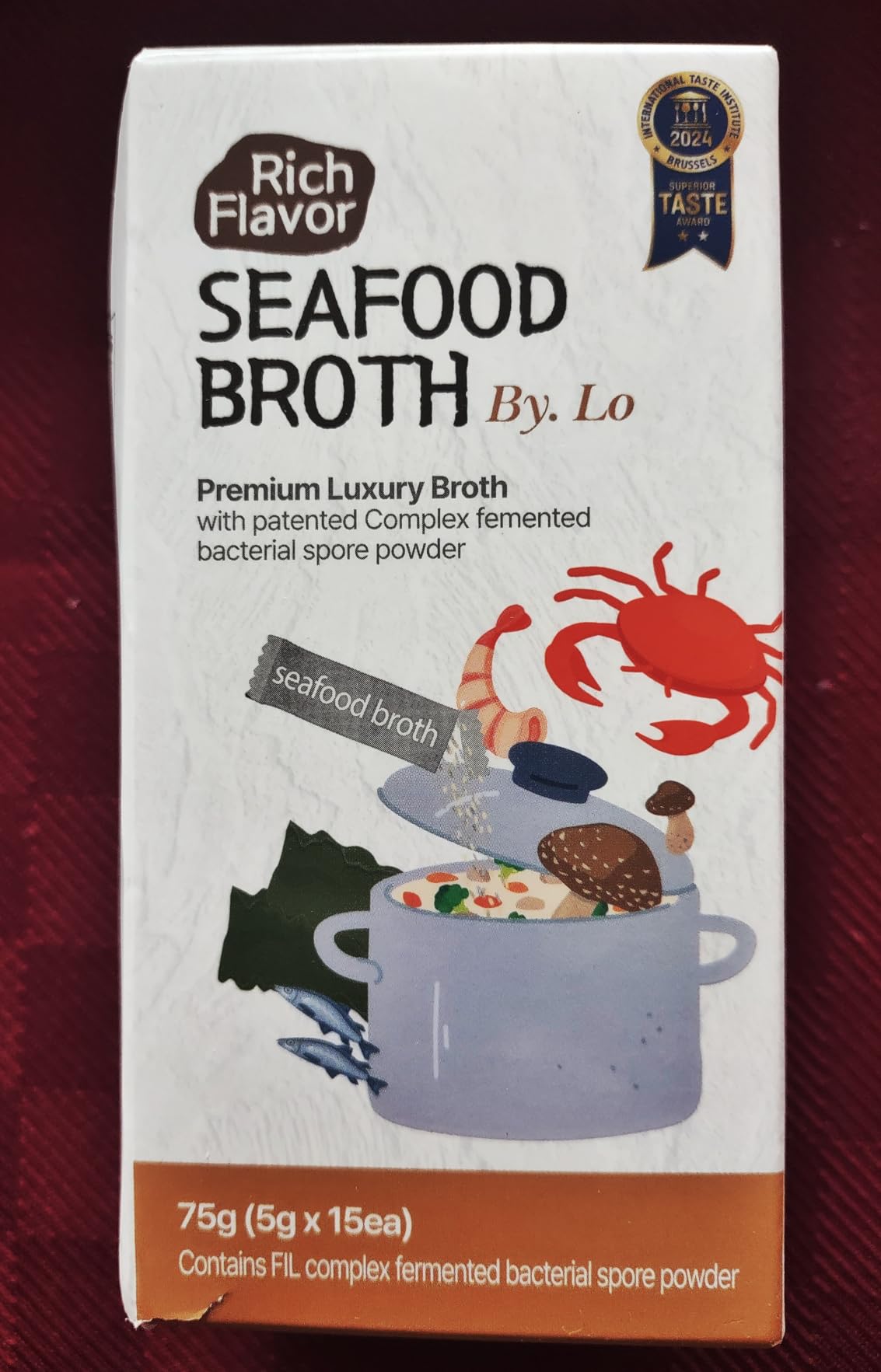 Korean Food Seafood Broth Powder, Rich Flavor, Instant Stock, 15 Pack, 75g customer photo 2