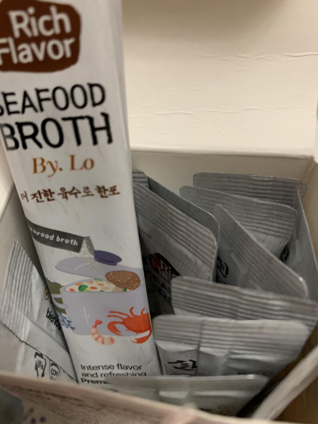 Korean Food Seafood Broth Powder, Rich Flavor, Instant Stock, 15 Pack, 75g customer photo 5