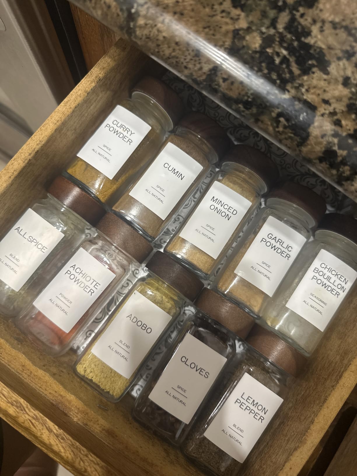 288 Pantry Labels for Food Containers, Preprinted Minimalist Waterproof Stickers for Organizing Storage Bins, Jars and Kitchen customer photo 2