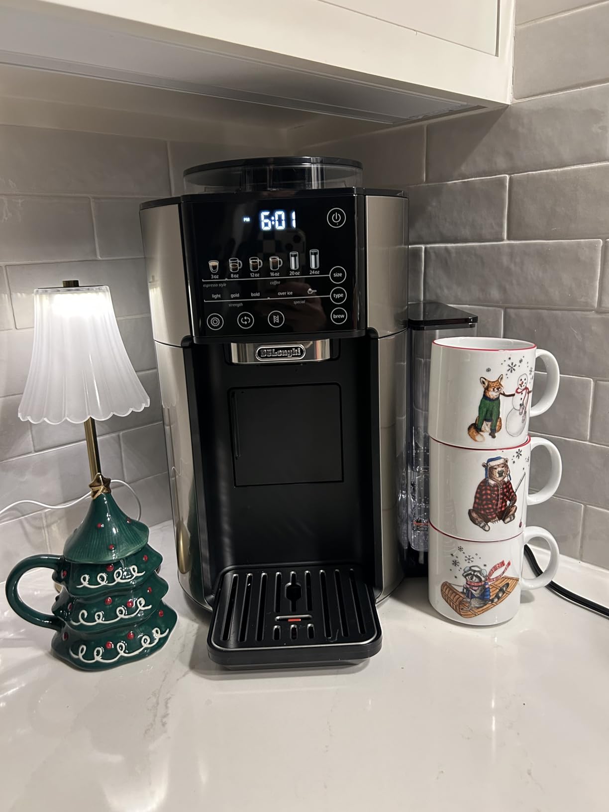 De'Longhi TrueBrew Drip Coffee Maker, Grinder, 8 to 24 oz, Built-In Grinder | Built-in Grinder, 5 Brew Styles, 6 Brew Sizes, One-Touch Simplicity customer photo 1