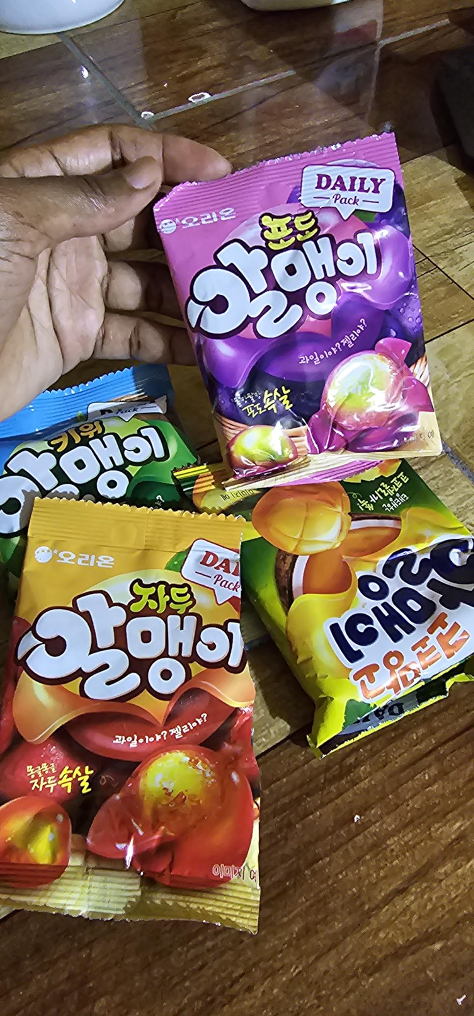 Korean Fruit Jelly Candy - Assorted Chewy Gummy Snacks - 3 Fruity Flavors (Grape, Lychee, Mango) - Individually Wrapped - Perfect for Kids & Adults - 알맹이젤리 (3Flavor 2.9oz × 3p) customer photo 2