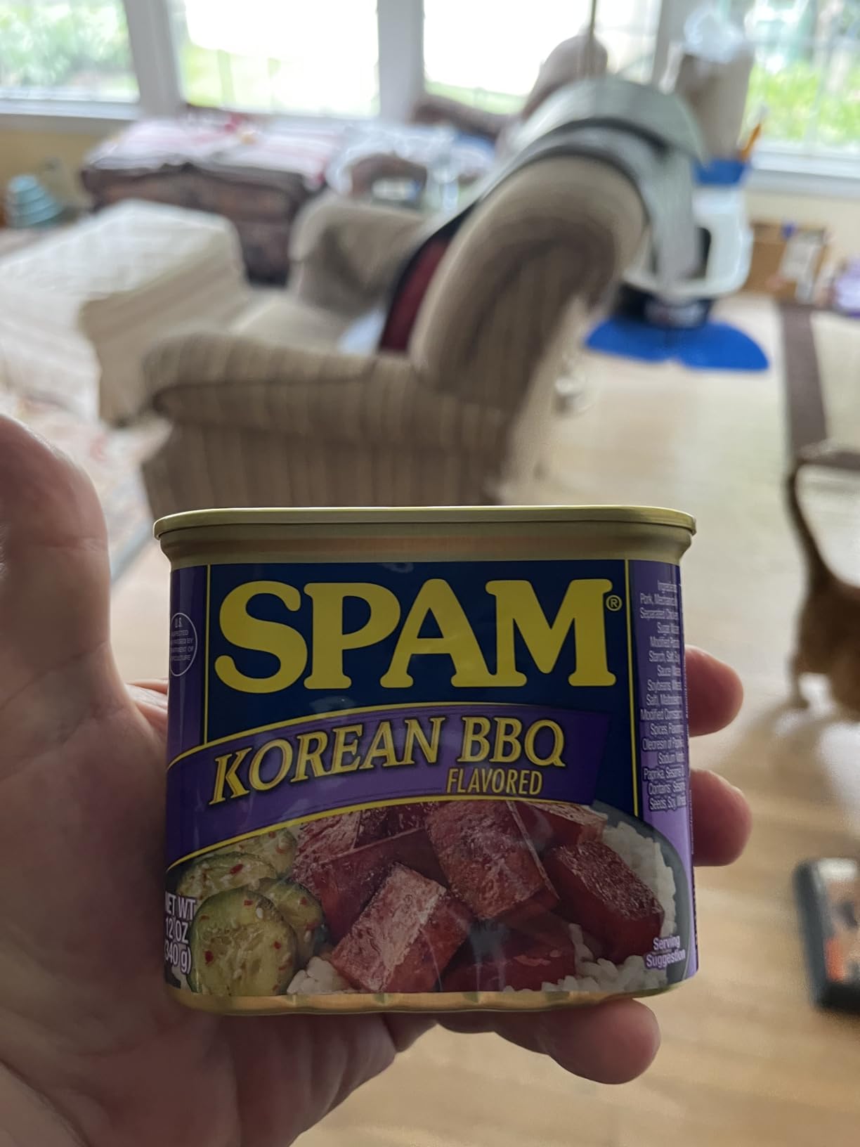 SPAM Korean BBQ Flavored, Shelf Stable Canned Meat, 12 Oz Can (Pack of 2) customer photo 2