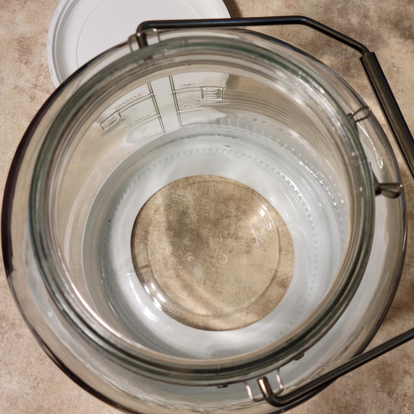 1.5 Gallon Glass Jars with Airtight Lids for Food Storage Large | 2 Packs Huge Wide Mouth Mason Jars, Stainless Steel Handle, Scale Marks, Non-slip Base for Fermenting, Water Eggs, Kombucha customer photo 2