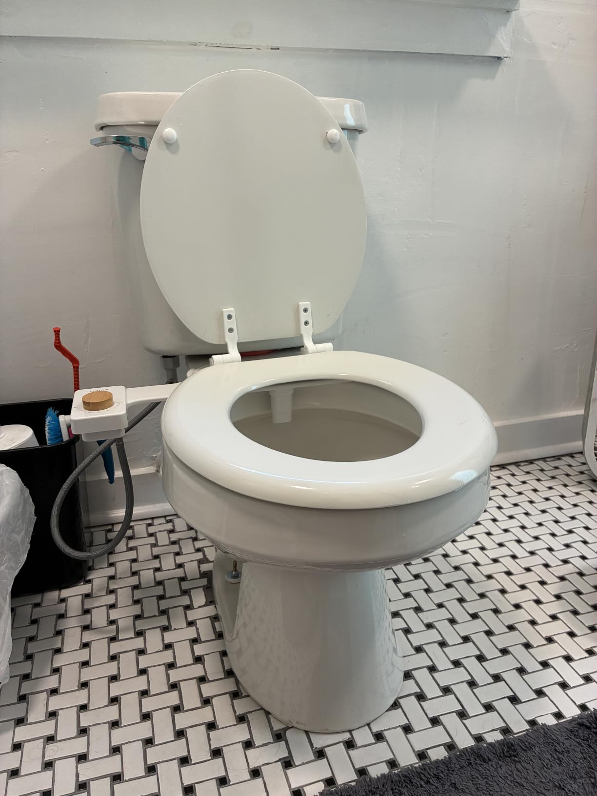 TUSHY Fresh Dual Nozzle Cool Water Bidet, Bamboo Knob | Ultra Slim Toilet Seat Attachment, Non-Electric, 180° Front and Rear Wash, Self-Cleaning, 10 Minute DIY Install customer photo 1