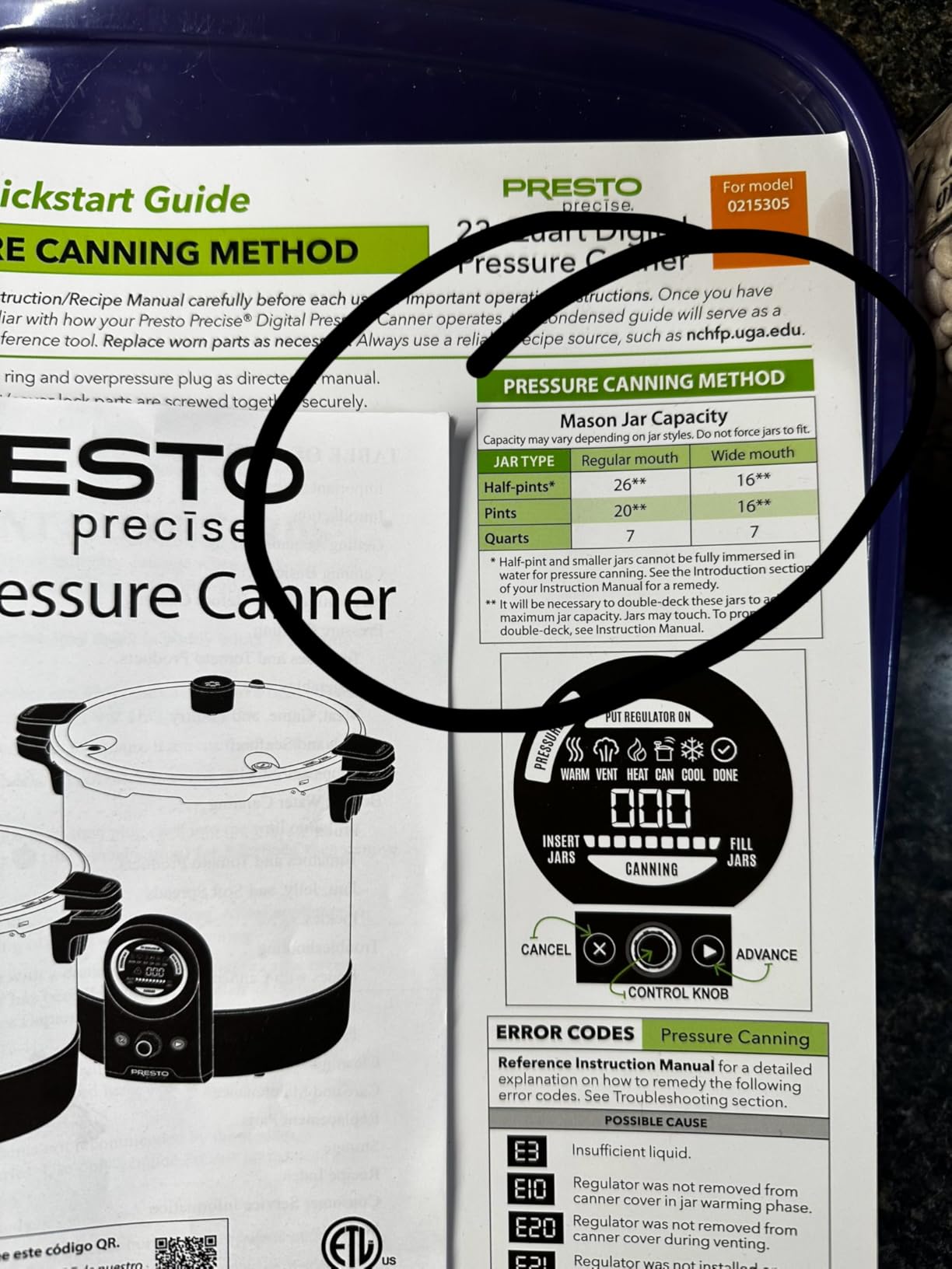 Presto 02154 16-Quart Digital Pressure Canner customer photo 1