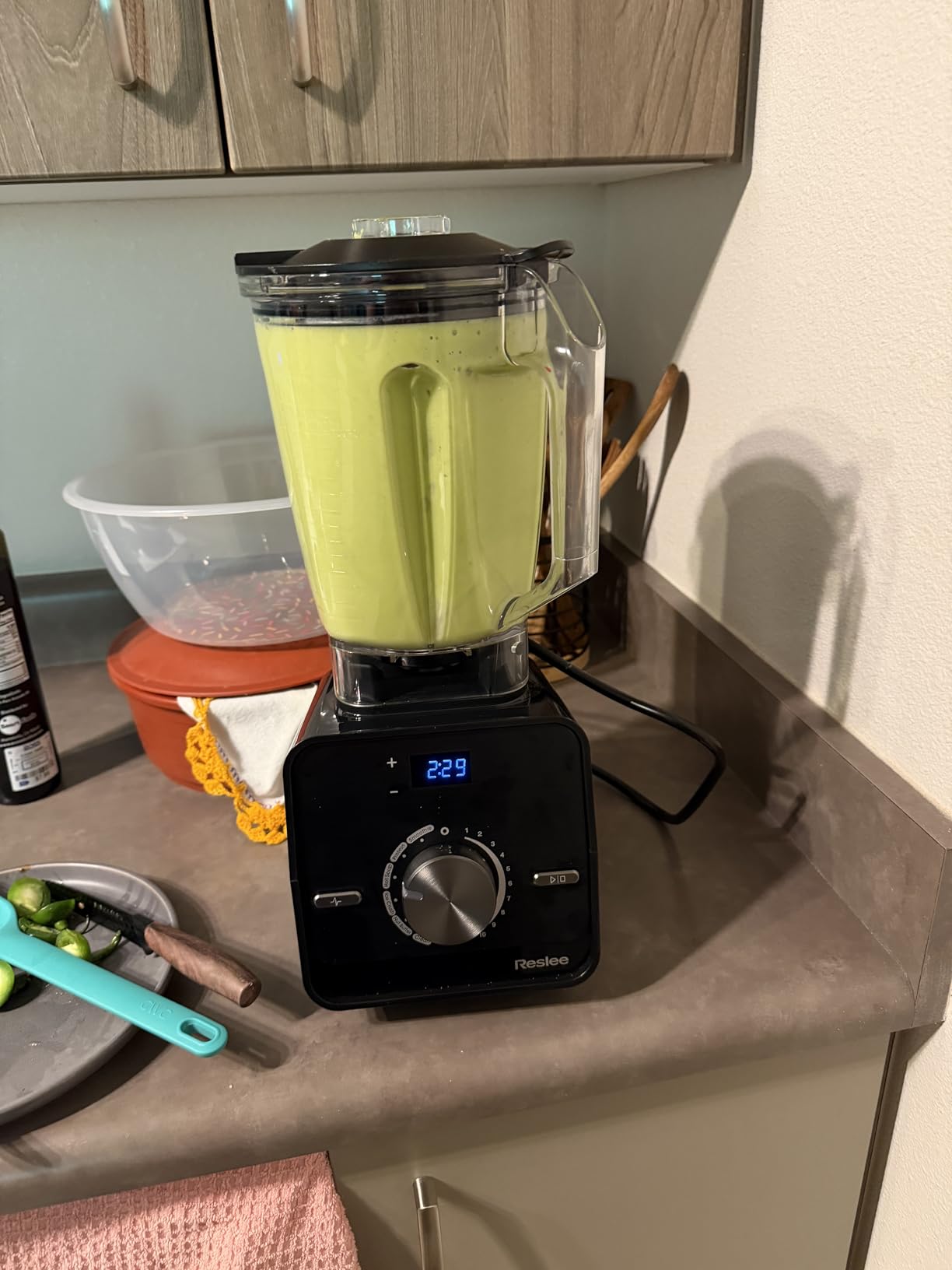 Professional High Power Blender, 2026 Upgraded 3.5HP Motor 30000 RPM, Heavy Duty Countertop Blender for Milkshake, Smoothie, Frozen Fruit & Ice, Hot Soup & Nut Milk, 56oz Eastman Tritan Jar, 10 Speeds customer photo 1