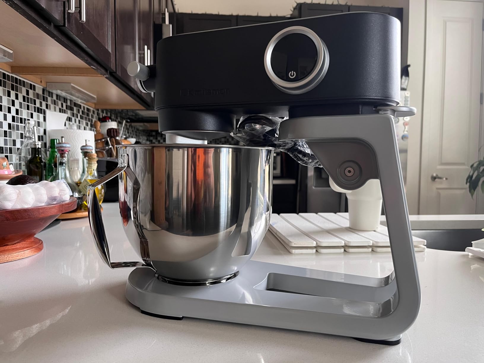 All Metal Stand Mixer DC Motor, Heavy Pizza Dough Mixer 5.3 QT | Multifunctional Kitchen Mixer with 4 Stainless Steel Attachments and Universal Hub, Quiet Operation with Timer, 8-Speed customer photo 2
