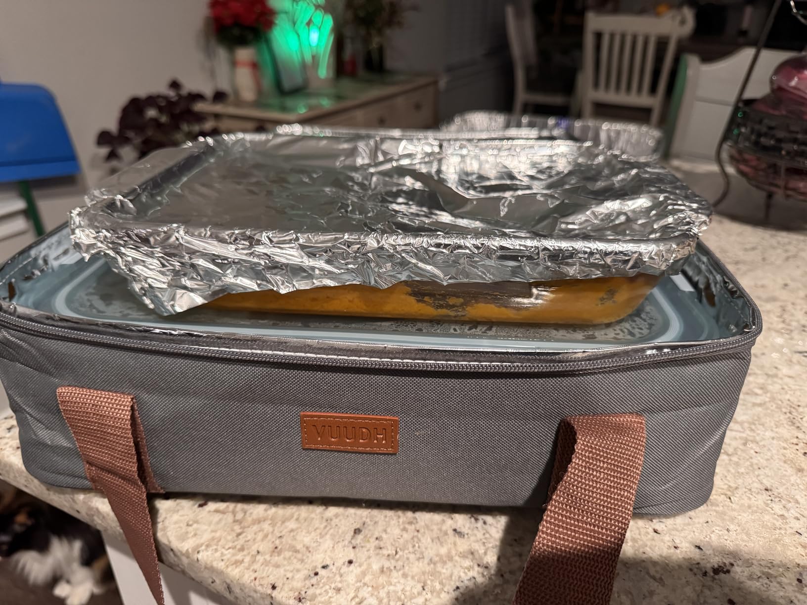 Expandable Casserole Carrier Bag - Double Decker Food Bag, Insulated Casserole Carrier for Hot or Cold Food, Lasagna Holder Tote for Picnics,Beaches,Traveling or Gifts customer photo 1