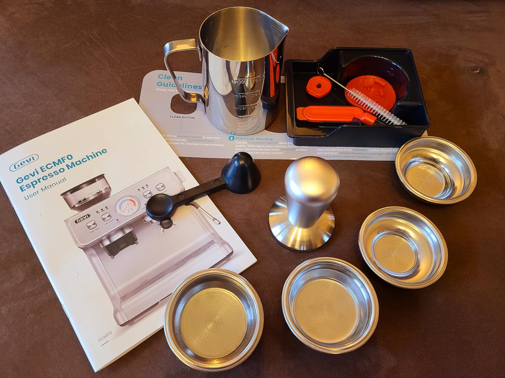 Gevi Dual Boiler Espresso Machine With Built-In Burr Grinder, 58mm Commercial Portafilter, 31 Grind Levels, Stainless Steel Steam Wand customer photo 1