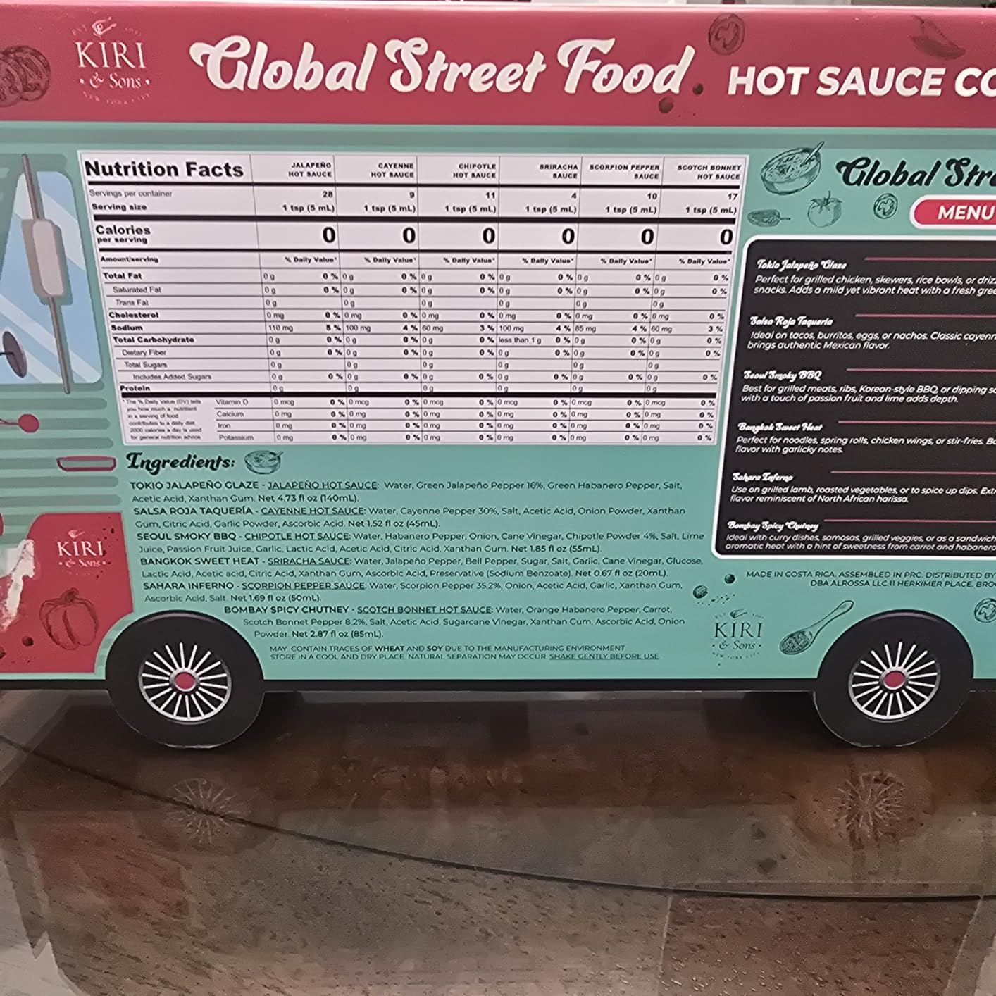 Global Street Food Hot Sauce and BBQ Gift Set, 6 Pack (Tokio Jalapeno Glaze, Salsa Roja, Seoul Smoky BBQ, Bombay Chutney) Vegan Chili Pepper Gourmet Condiments Sampler Box, Unique Birthday Men Present customer photo 1
