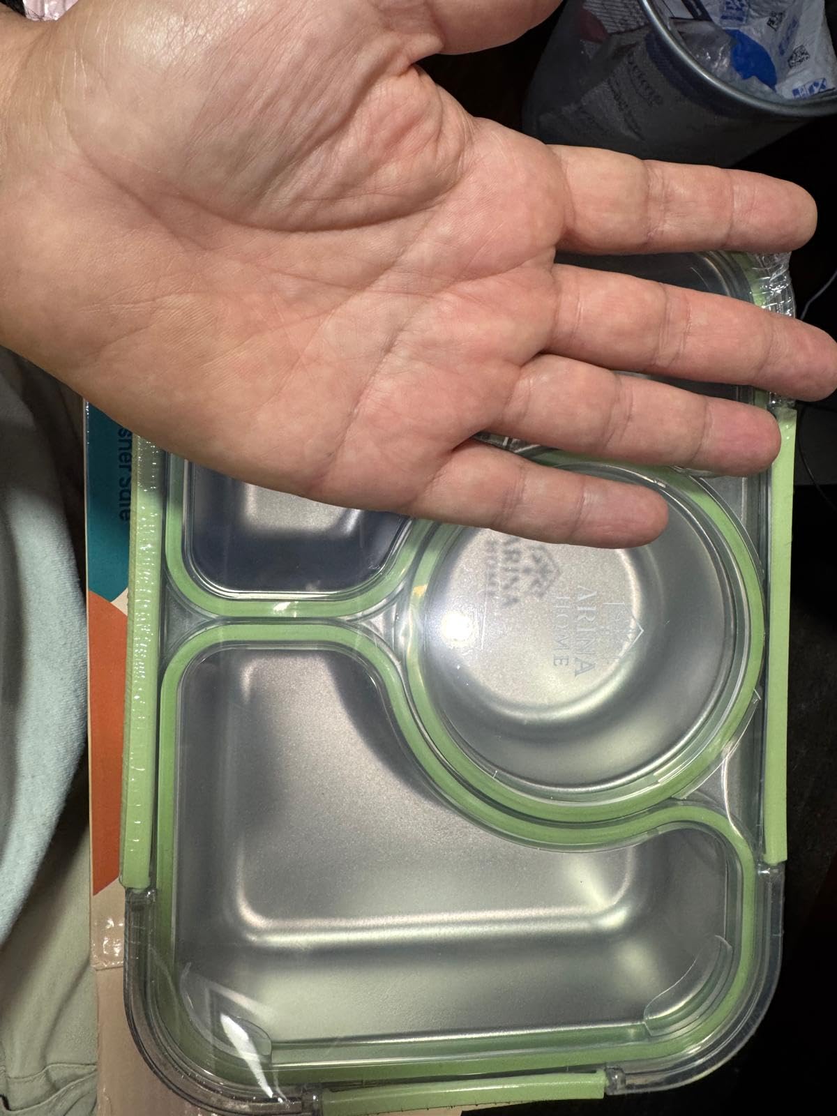 Stainless Steel 4-Compartment Bento Lunch Box for Adults customer photo 2