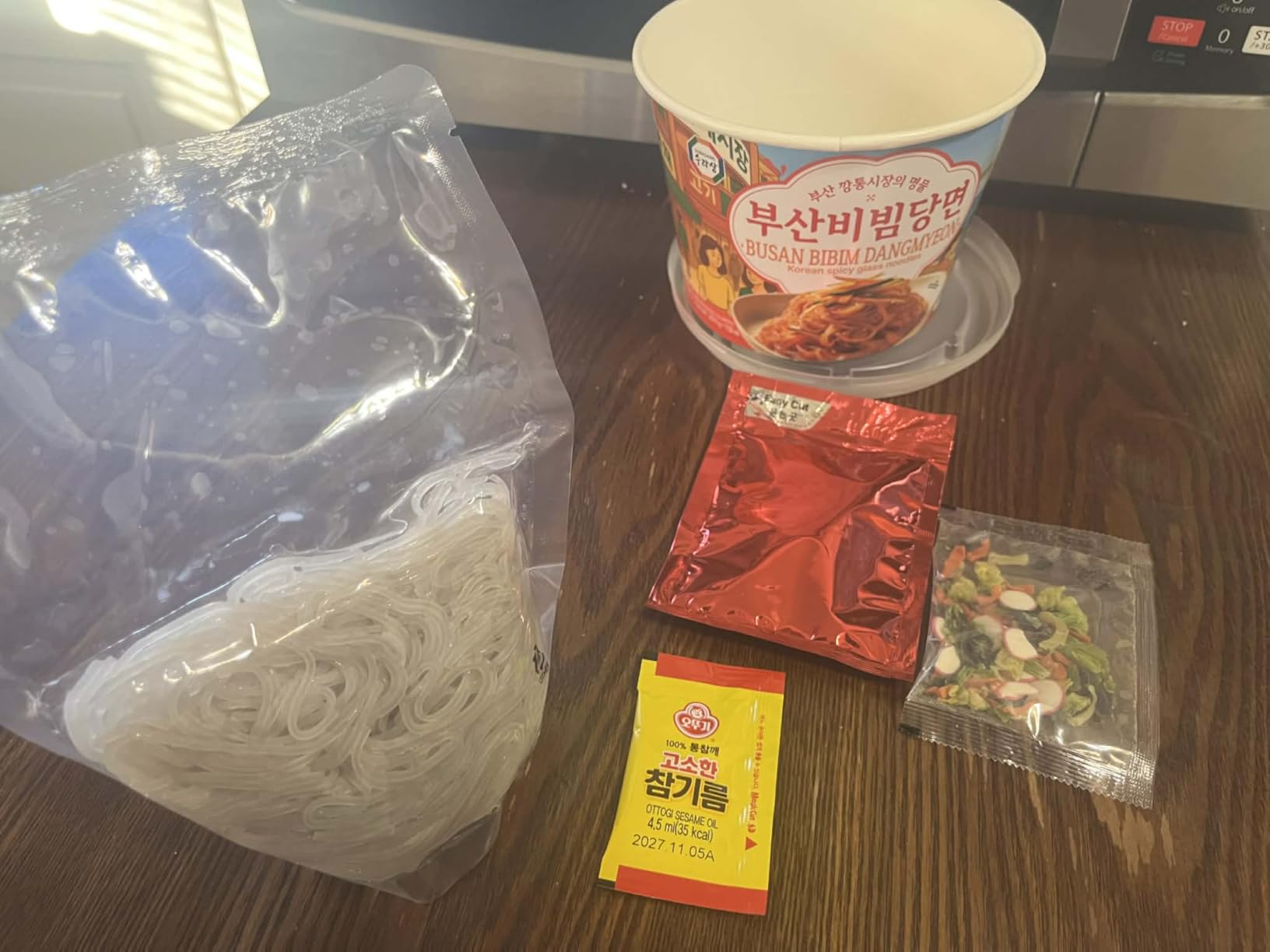 Surasang Spicy Bibim Dangmyeon Glass Noodles Bowl | Korean Sweet Potato Instant Noodles with Spicy Sauce, Gluten-Free Dangmyun, Ready in 5 Minutes, Authentic Korean Food customer photo 1