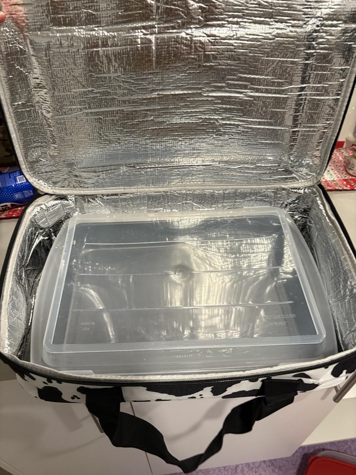 Insulated Casserole Carrier, Casserole Carrier for Hot or Cold Food | Corduroy Casserole Dish Carrier, Lasagna Lunch Bag, Potluck Parties, Fits 9