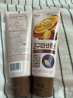 Korean Jam [Sweet Potato] Spread Squeeze Tube Set - Savory & Sweet Gourmet Topping for Toast, Bagels, Waffles, Crackers & Cooking - Easy Rich Creamy Condiment - O'food (Pack of 2) customer photo 1