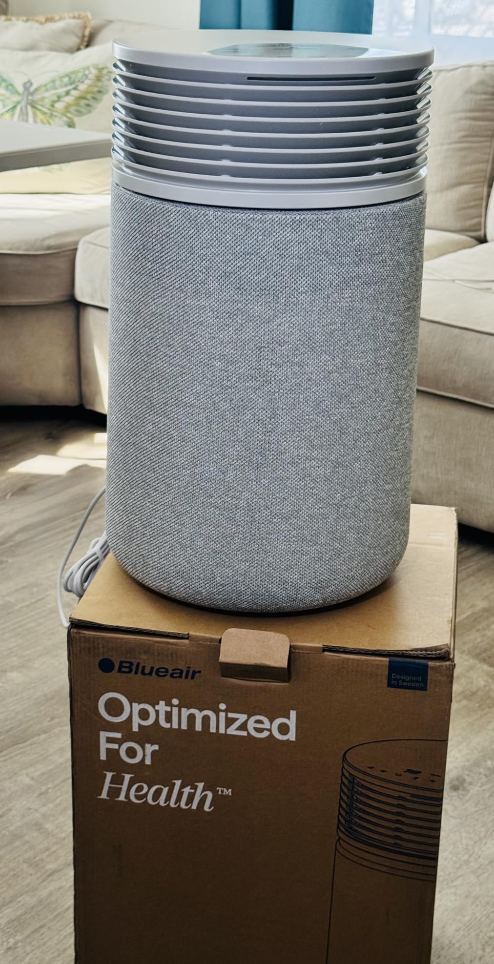 Blue Signature SP3i Air Purifier for Medium Rooms up to 2,250 sq ft, HEPASilent Filtration, WiFi Smart Control, Auto Mode, Odor & Smoke Removal, Pet Hair & Dust, AHAM Verified, Table Design customer photo 1