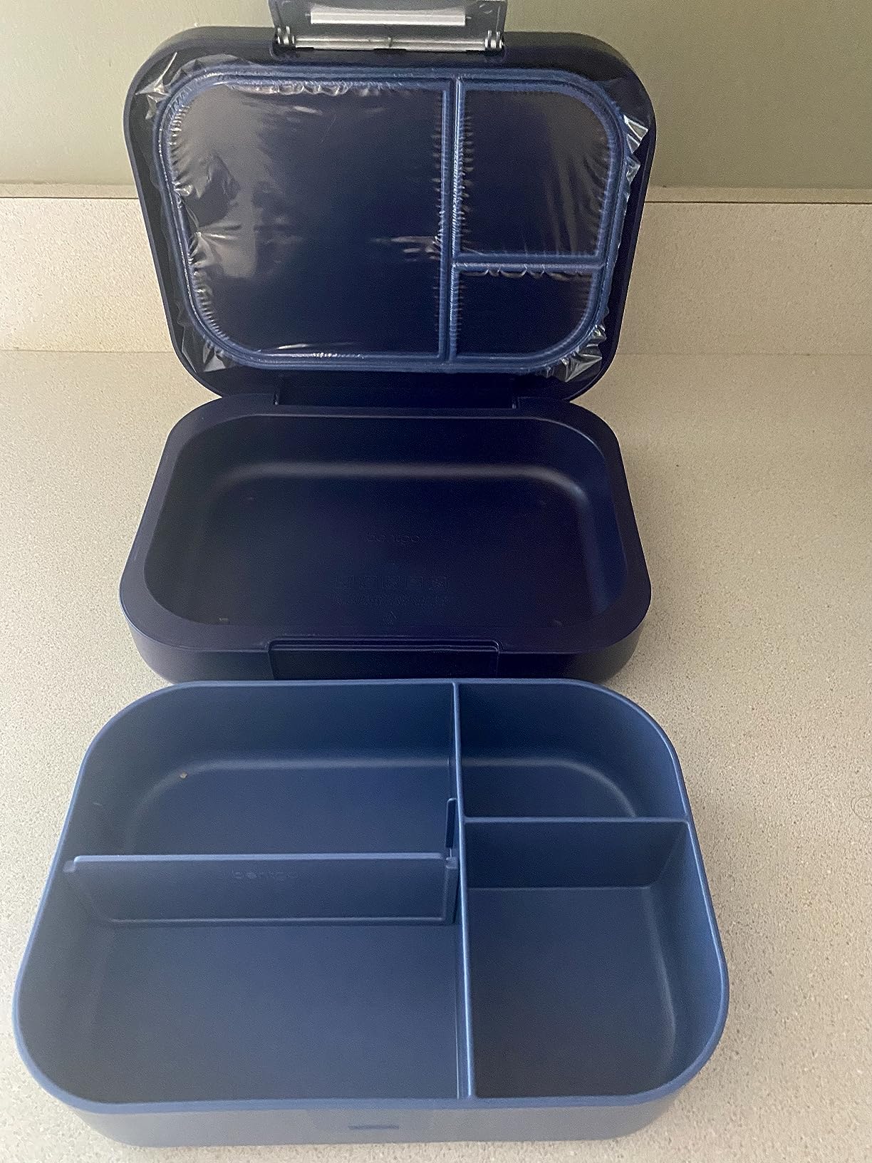 Bentgo Modern - Leak-Resistant Bento Lunch Box For Adults, Teens, & Larger Appetites; Reusable BPA-Free Meal Prep Container with 3 or 4 Compartments, Dishwasher/Microwave Safe; 5 Cups (Dusk Blue) customer photo 2