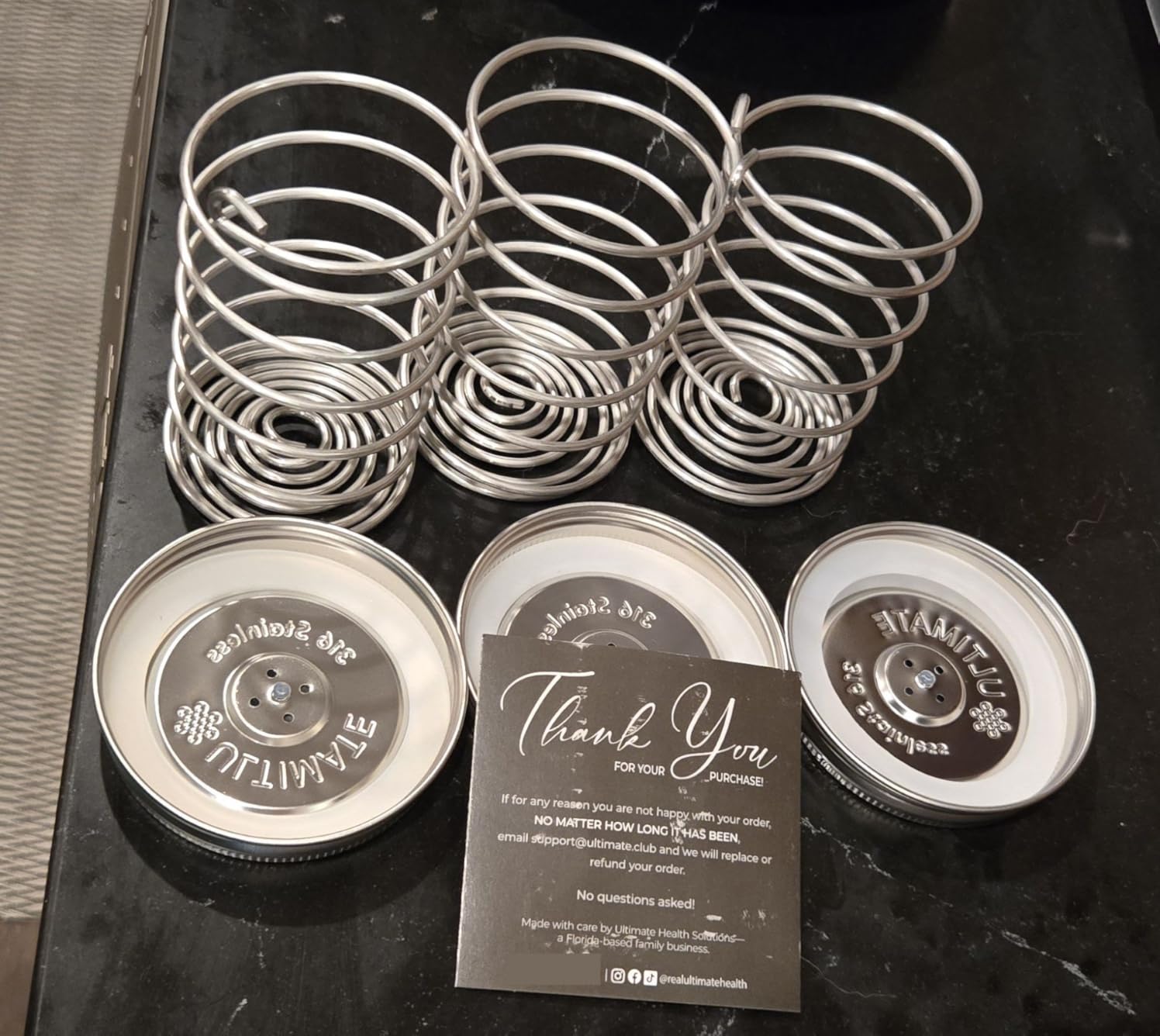 Ultimate Fermentation Kit to Make Probiotic Vegetables: Sauerkraut, Kimchi, Pickles w/FREE Digital Guide, 3 Fermenting Springs & Venting Lids for Easy Pickling in Wide Mouth Mason Jars (Not Included) customer photo 2