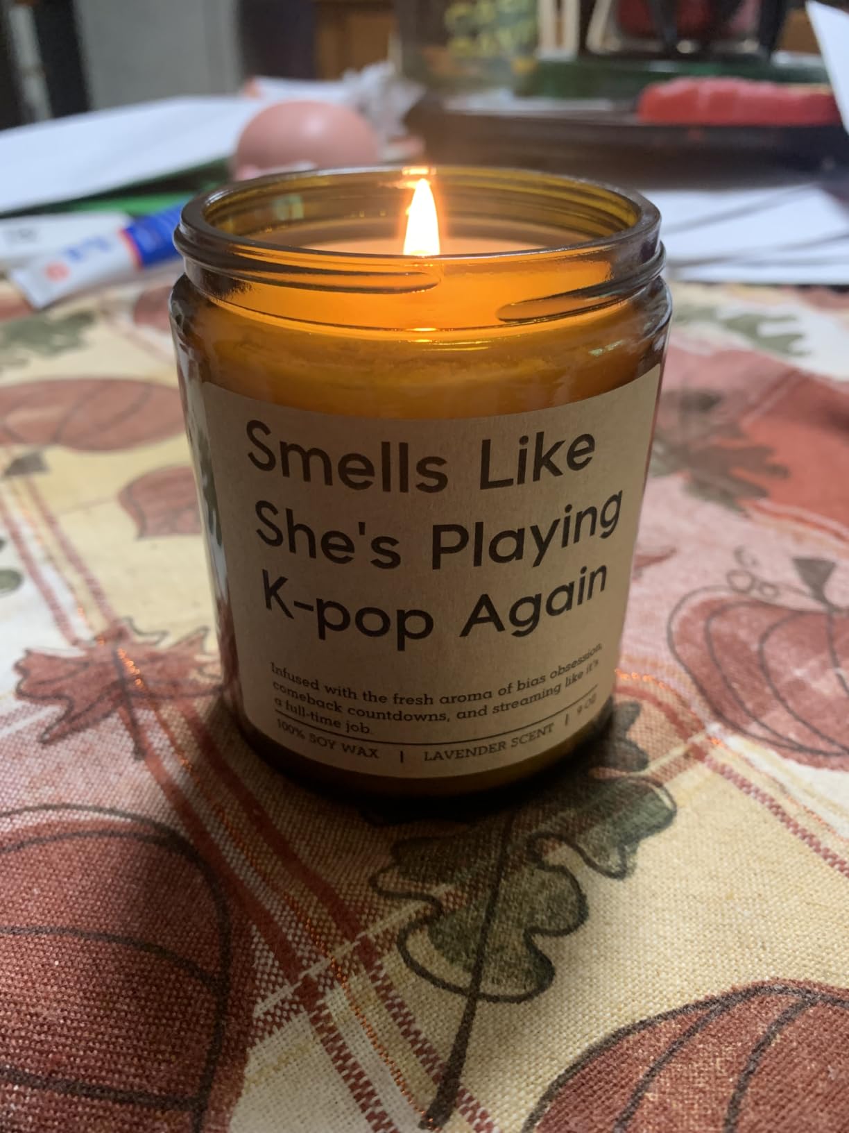 Miracu Candle, Kpop Gifts for Girls, K Pop Gifts for Women, K-pop Fan, Kpop Music Themed Presents, Funny Birthday Ideas for Korean Pop Music Lover, K Pop Concert Lover, Teen Girl, Friend, Daughter customer photo 2