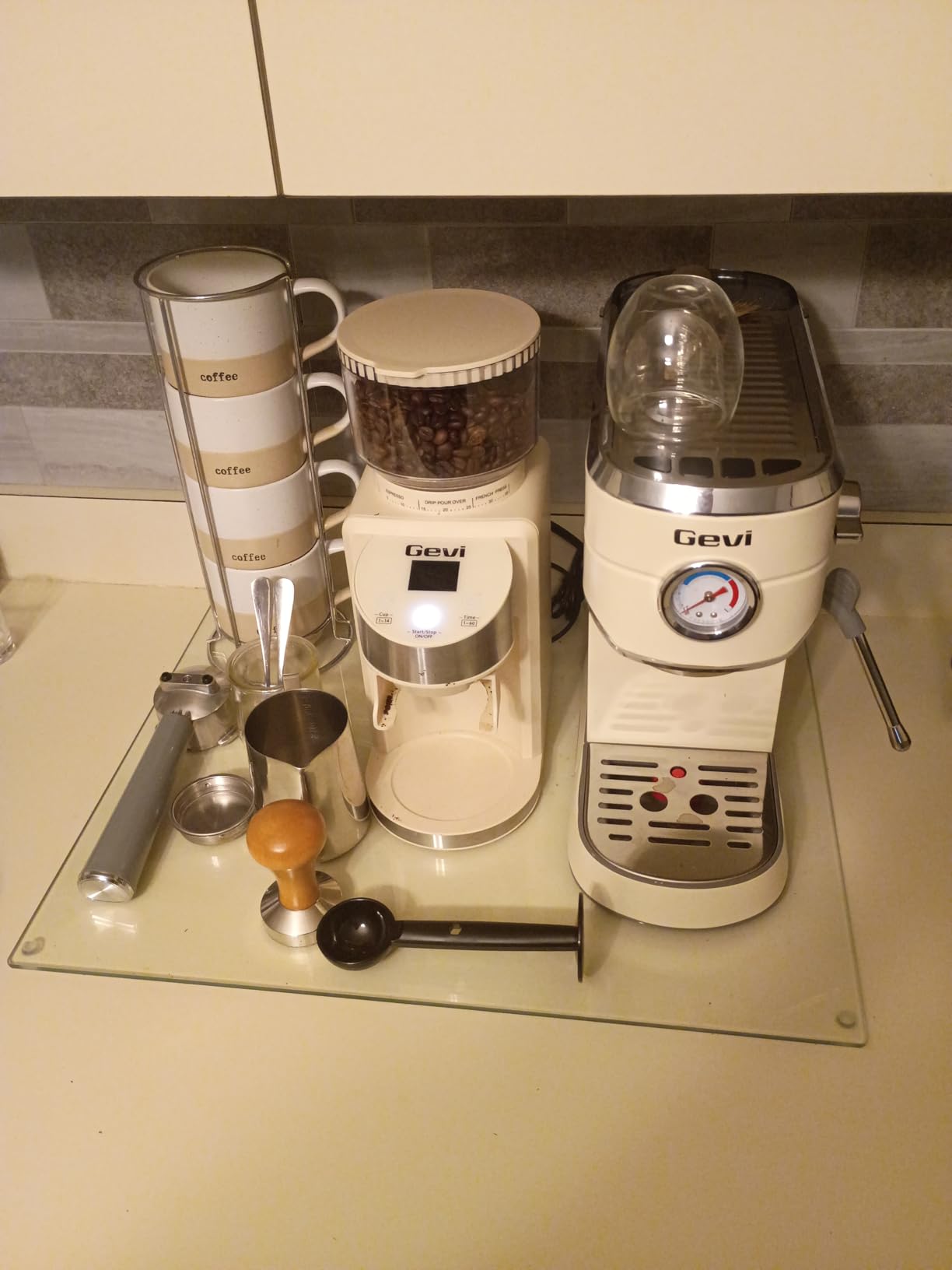 Gevi 20 Bar Espresso Machine with Conical Burr Anti-Static Coffee Grinder customer photo 1