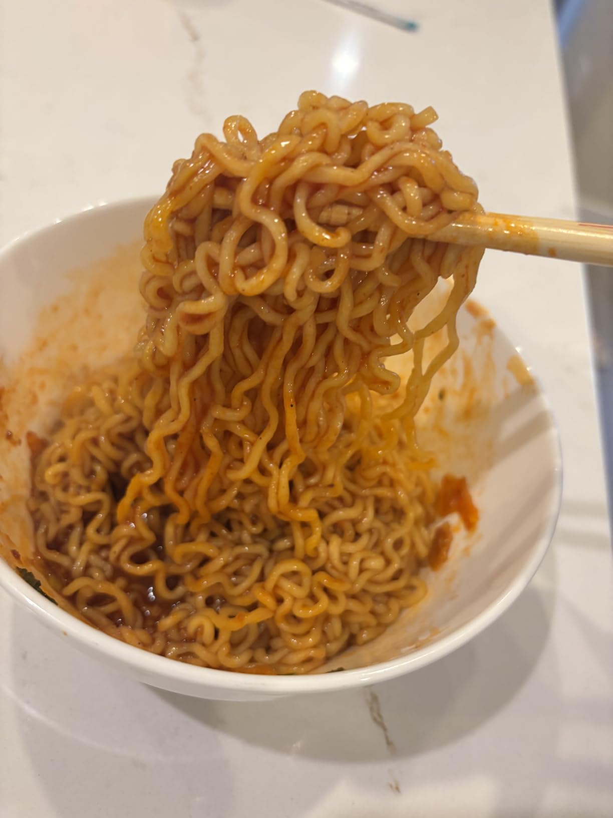 Nongshim Shin Ramyun Toomba & Kimchi Stir-Fry, Korean Ramen Noodles, 8 Pack | Stir-fry ramen duo with creamy garlic-mushroom and tangy kimchi sauce profiles customer photo 1