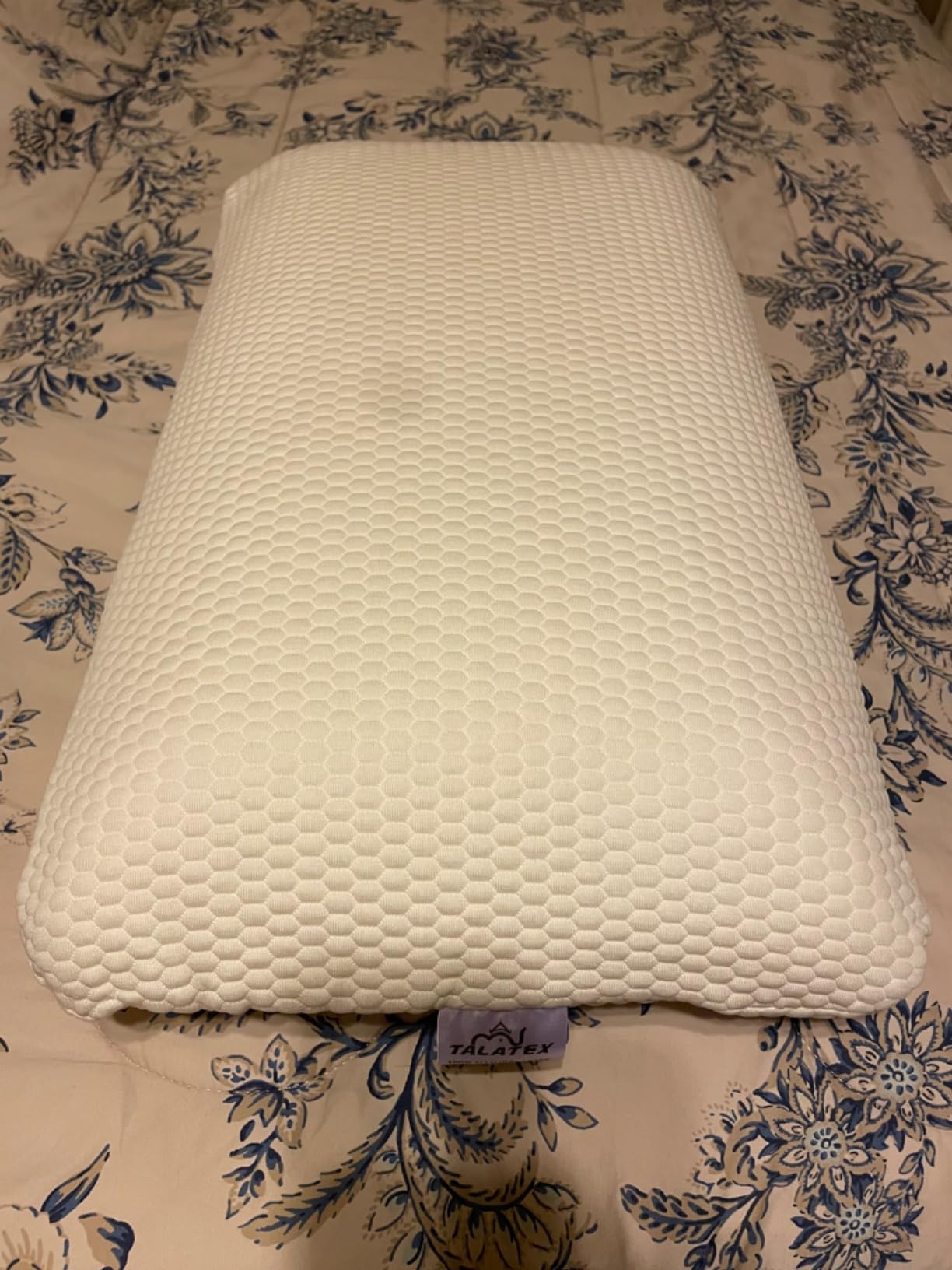 Talatex Premium 100% Natural Talalay Latex Pillow, for Side & Back Sleepers | PureFusion Talalay Latex offers Breathable Pressure Relief, Responsive Support, and a Removable, Washable Tencel Cover customer photo 2