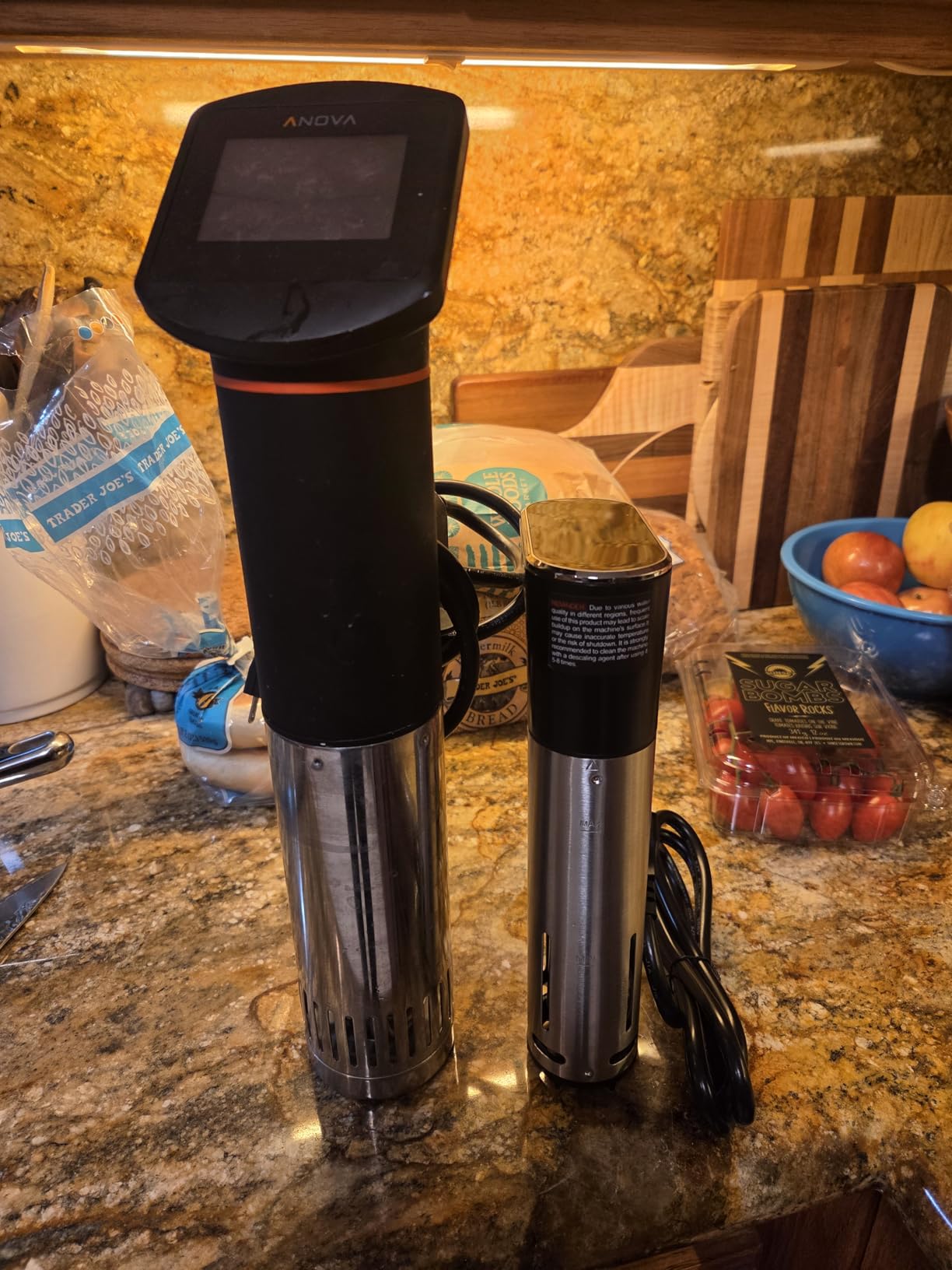OUTOHOME WiFi Sous Vide Cooker, 1300W Sous Vide Precision Machine | IPX7 waterproof ultra quiet unit, fast heating with smart APP timer & exclusive cooking recipes for daily household use customer photo 2