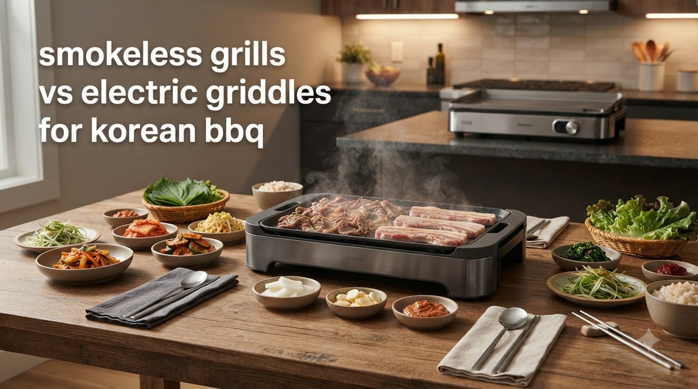 smokeless grills vs electric griddles for korean bbq