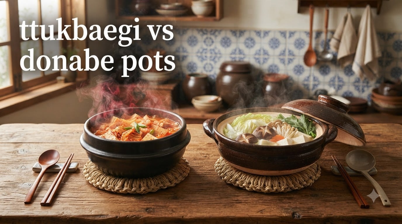 ttukbaegi vs donabe pots