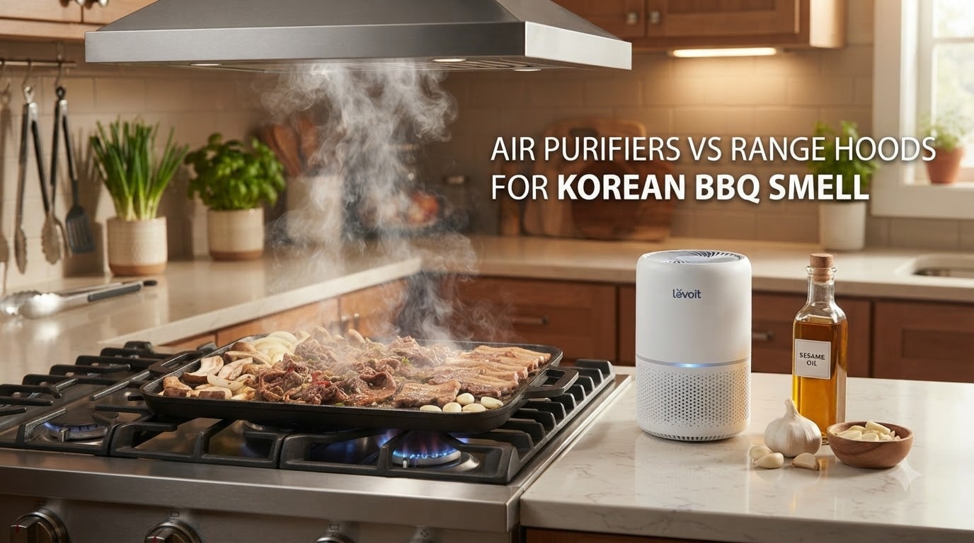 air purifiers vs range hoods for korean bbq smell
