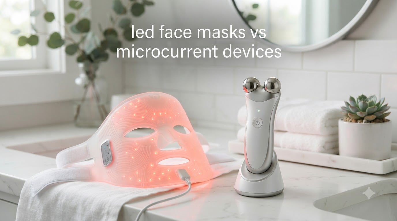 led face masks vs microcurrent devices