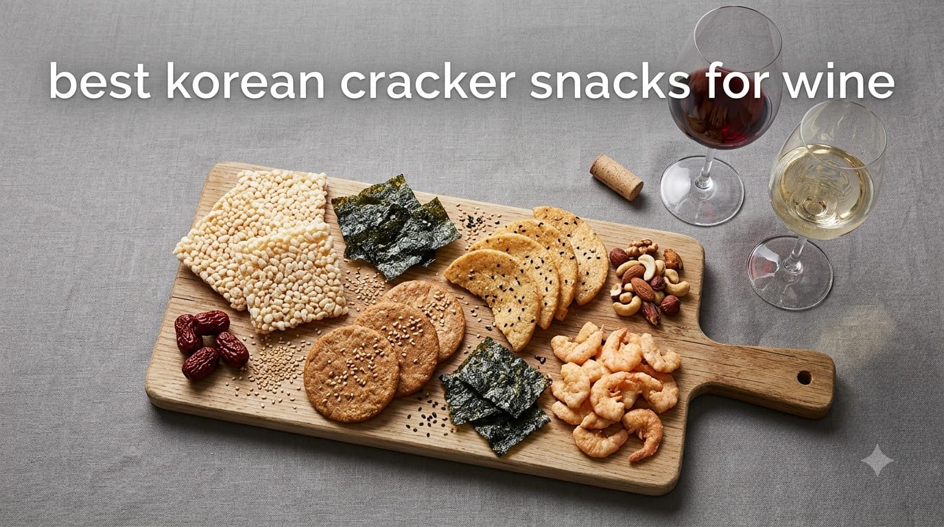 best korean cracker snacks for wine
