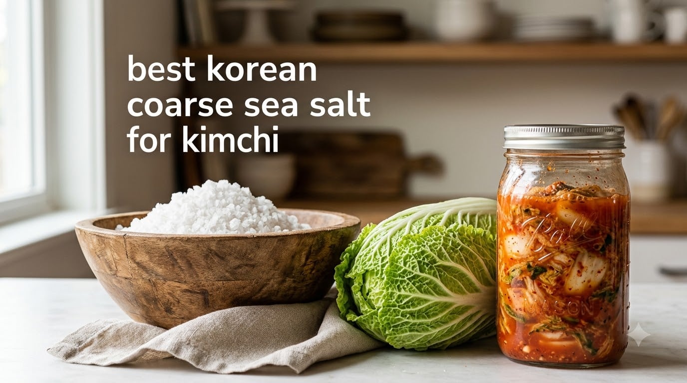 best korean coarse sea salt for kimchi
