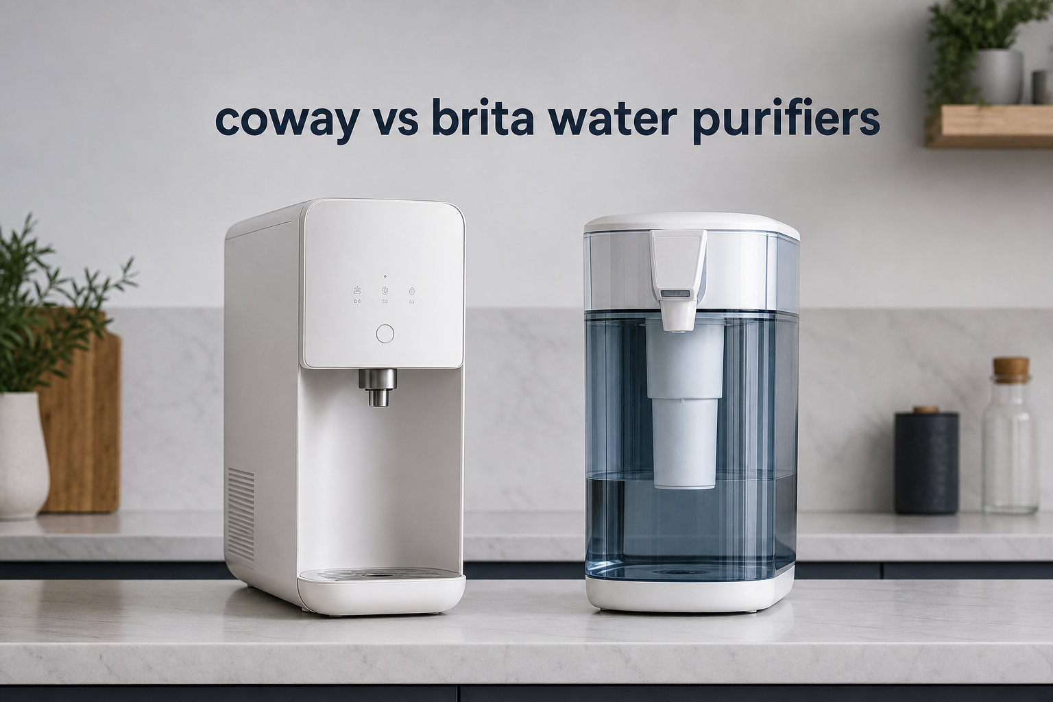 coway vs brita water purifiers