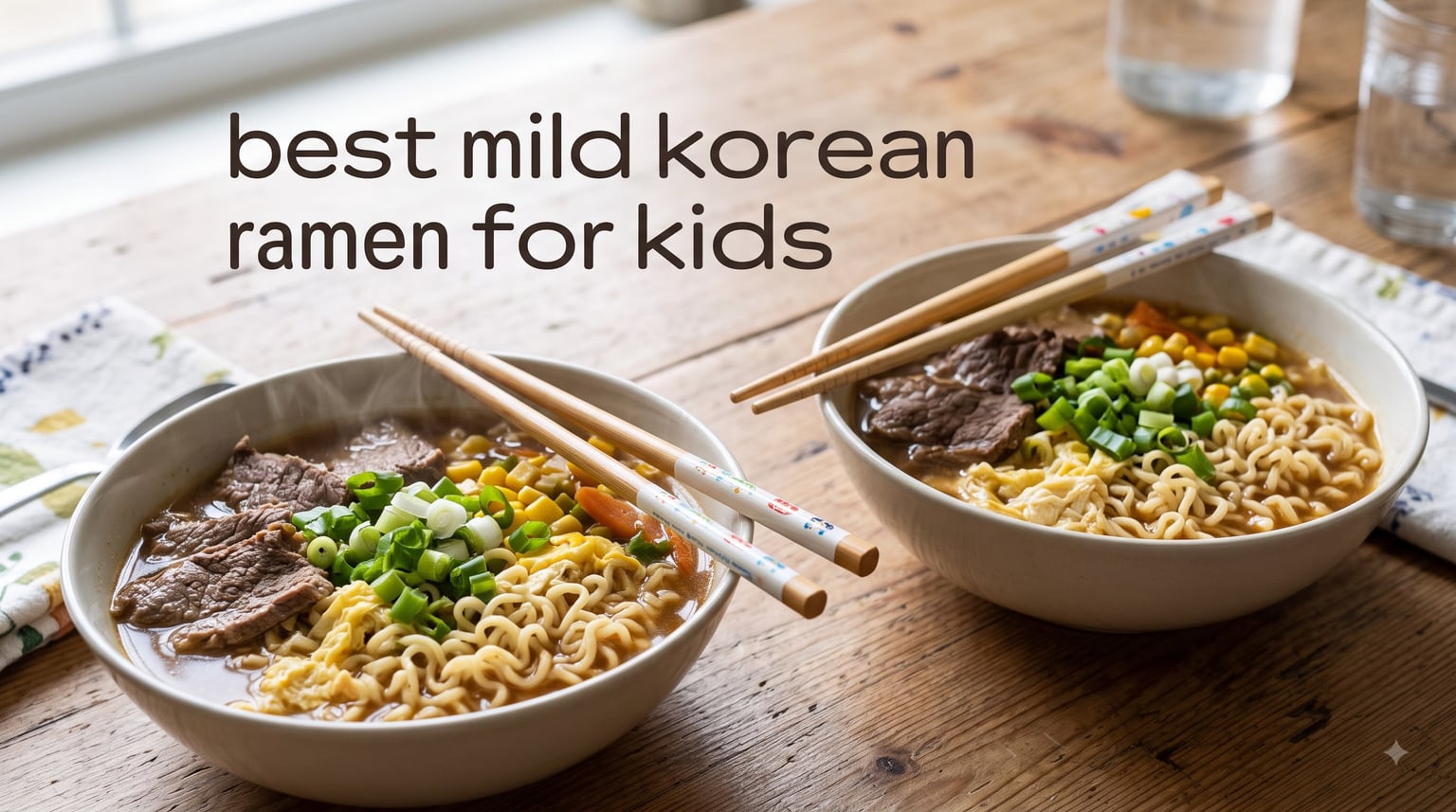 best mild korean ramen for kids