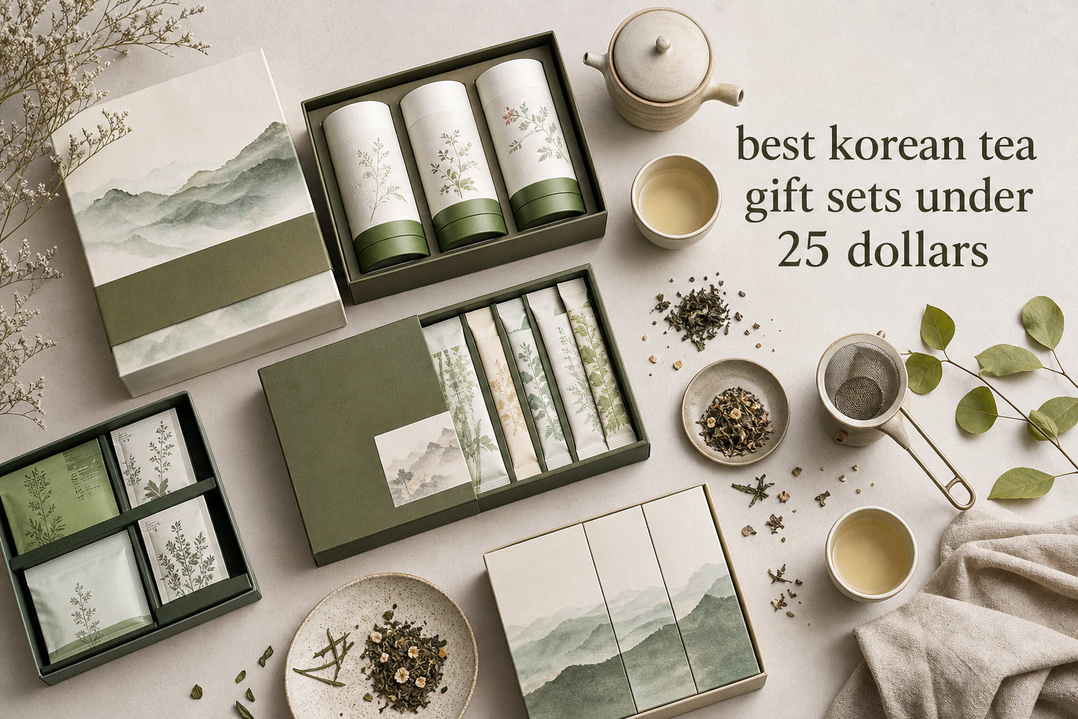 best korean tea gift sets under 25 dollars