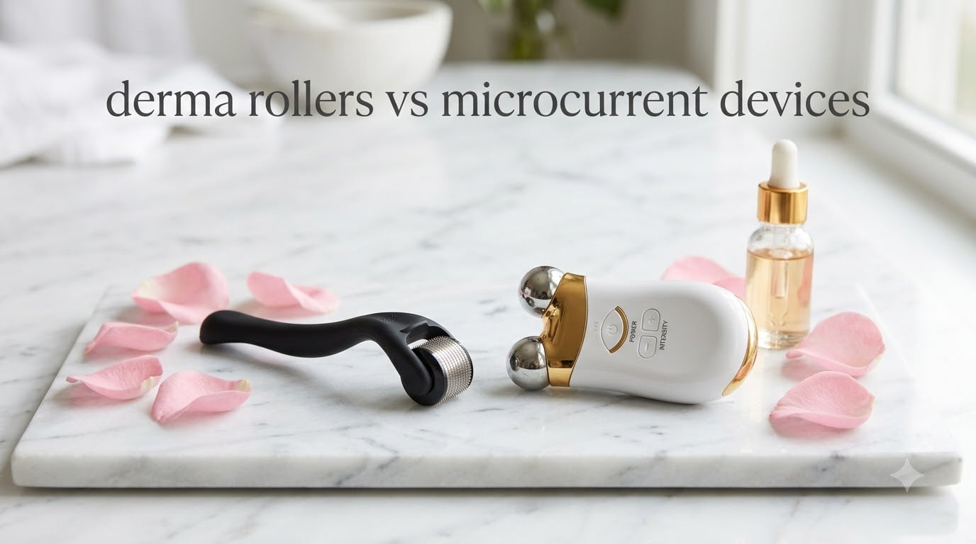 derma rollers vs microcurrent devices